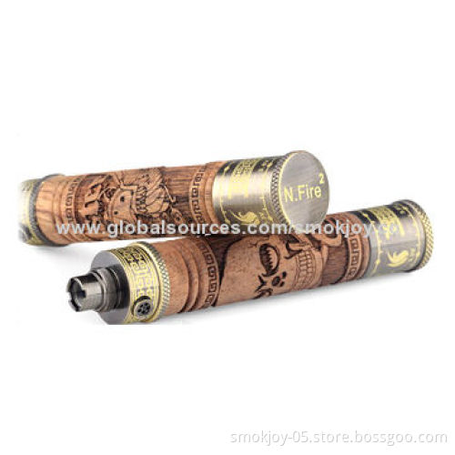 Smokjoy Variable Adjustable N-fire 2 E Cigarettes, Unique in the Market, Made of Wooden Material